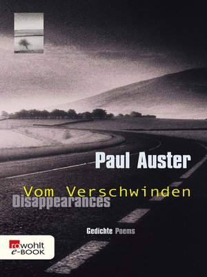 cover image of Disappearances--Vom Verschwinden
